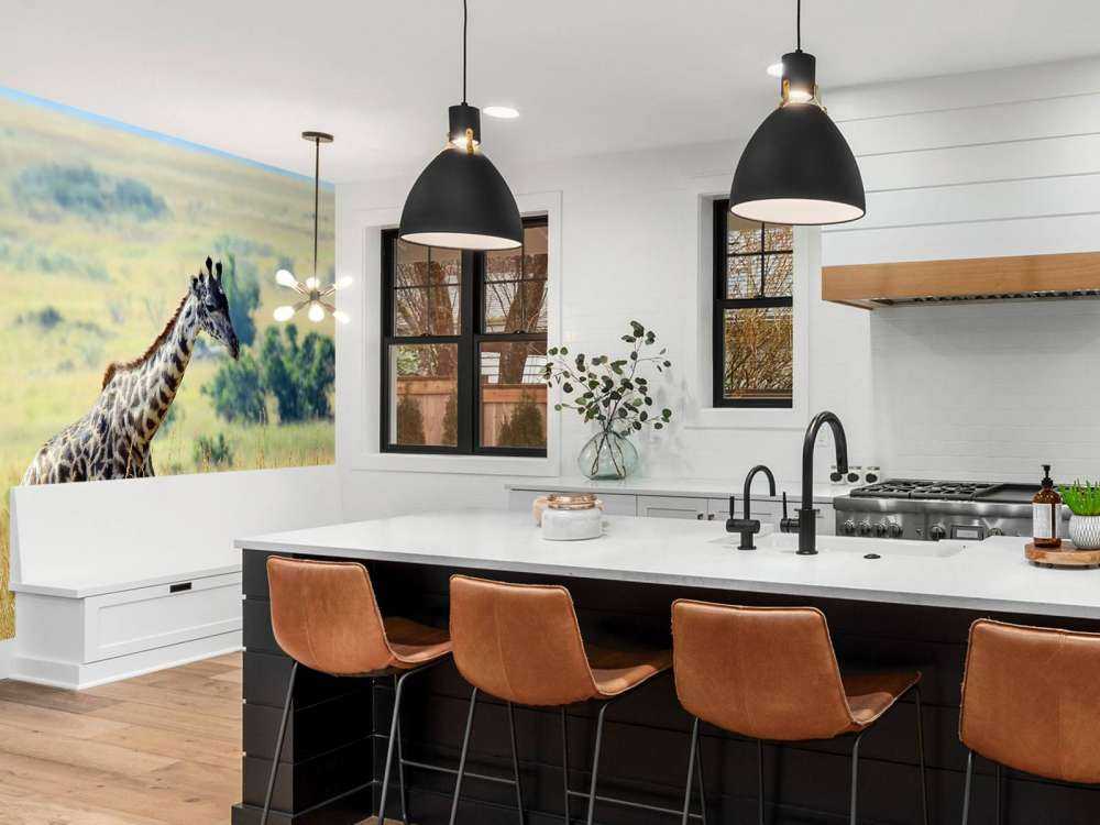 Lichte Giraffe in de natuur