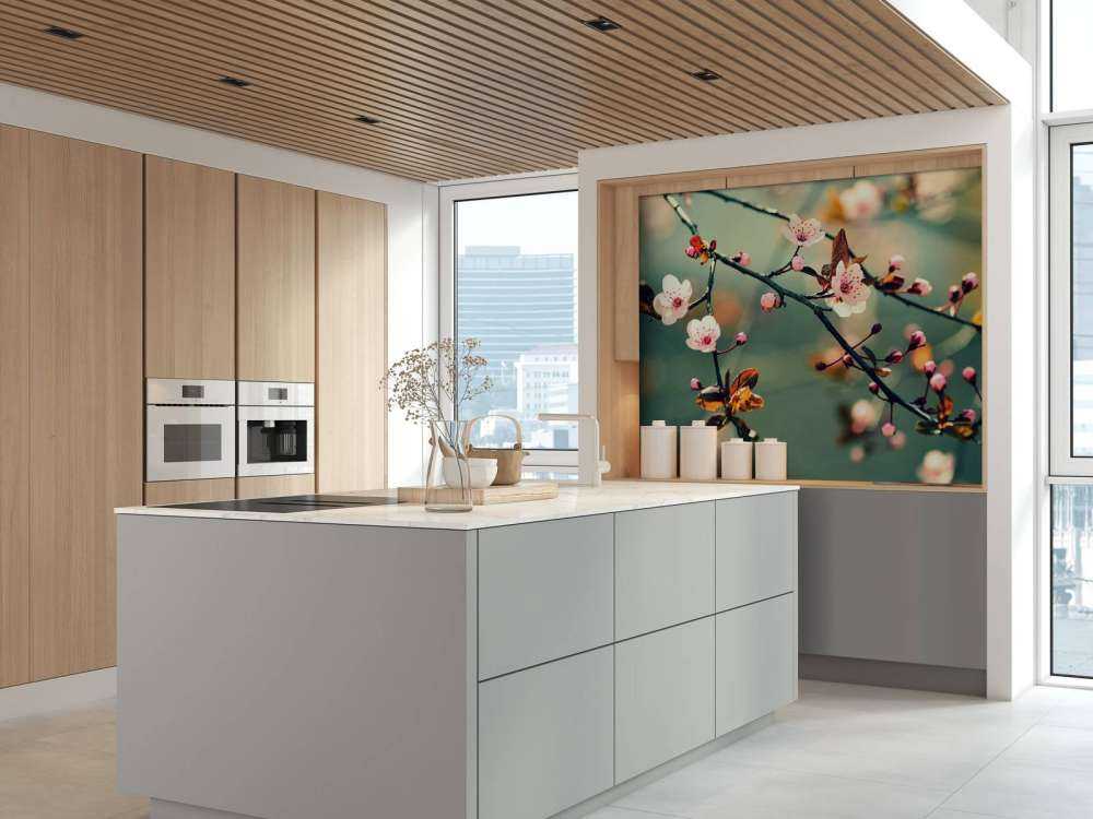 Bloesem in Volle Bloei met Groene Achtergrond