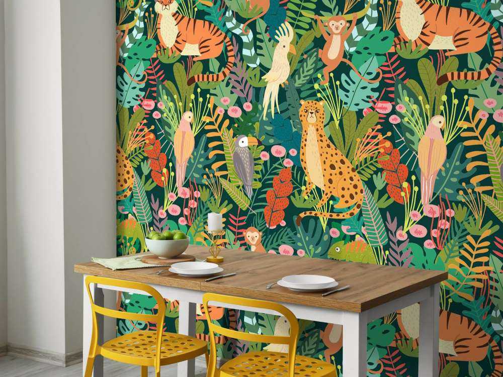 Kleurrijke dieren patroon