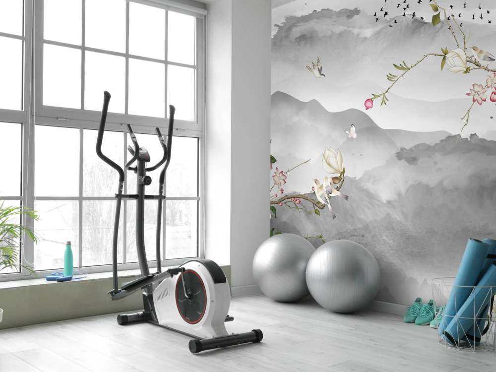 Grijze bergen en heuvels