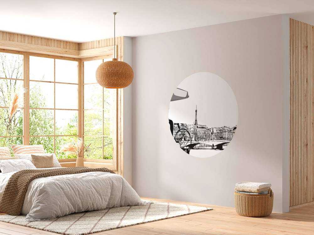 Vrouw ontbijt in Parijs