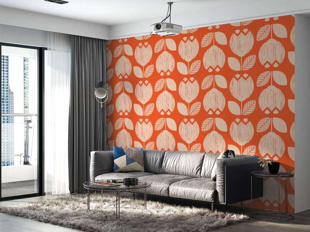 Retro bloemen patroon