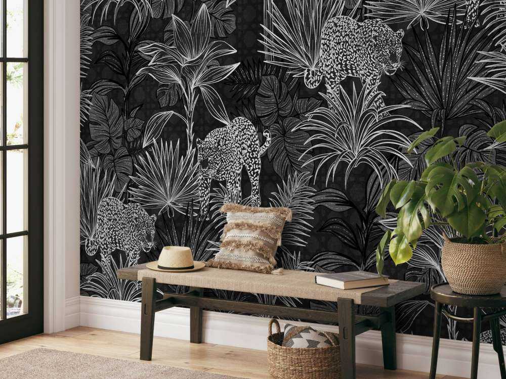 Palmbomen en panters