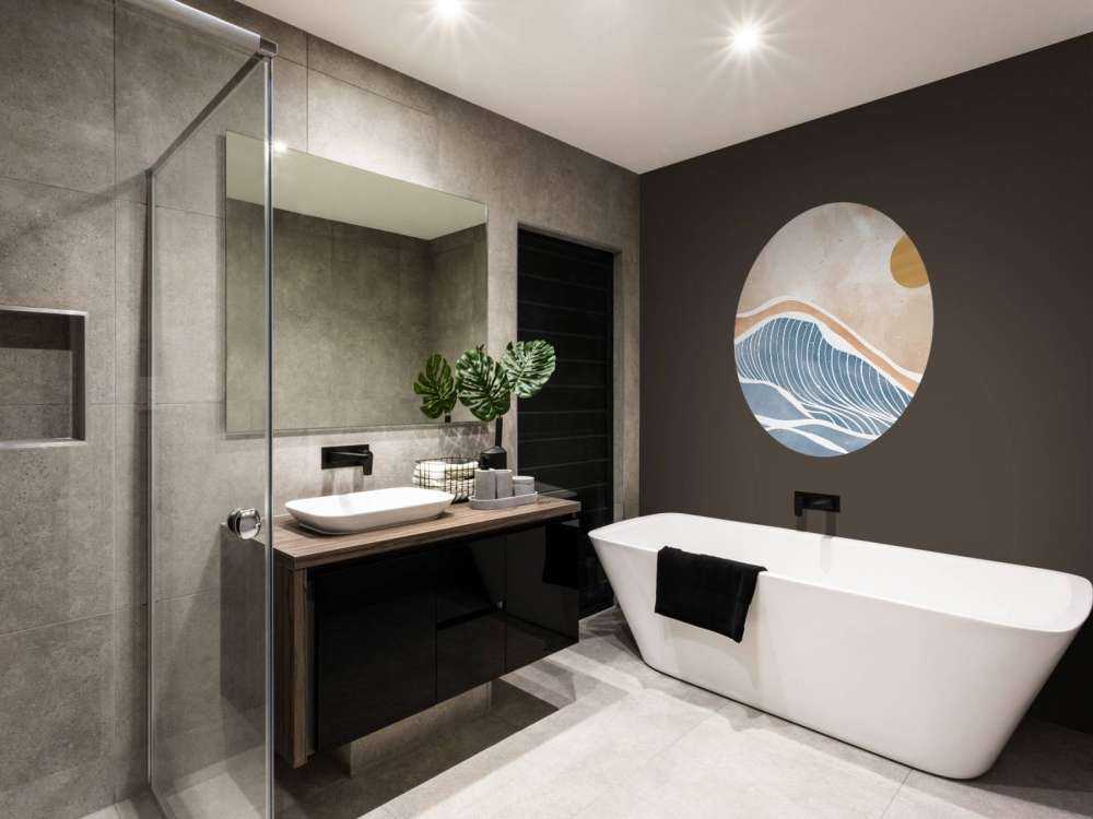 Blauwe golven voor de zon