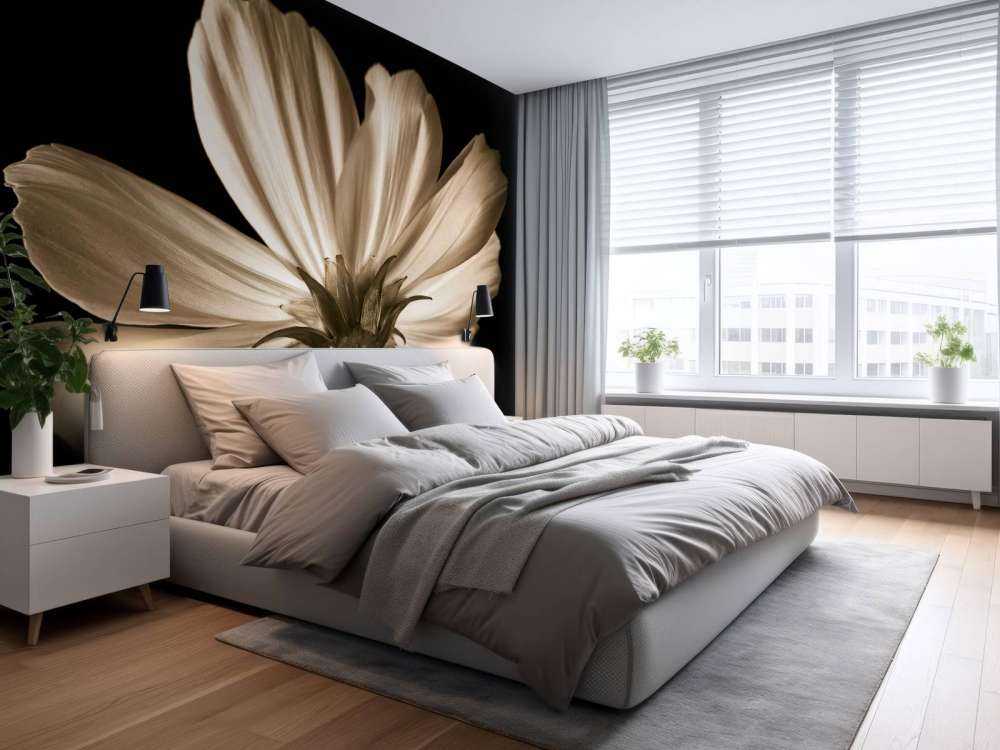 Cosmos bloem van onderen