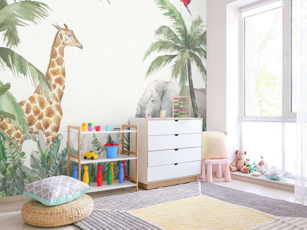 Kleurrijke jungle dieren