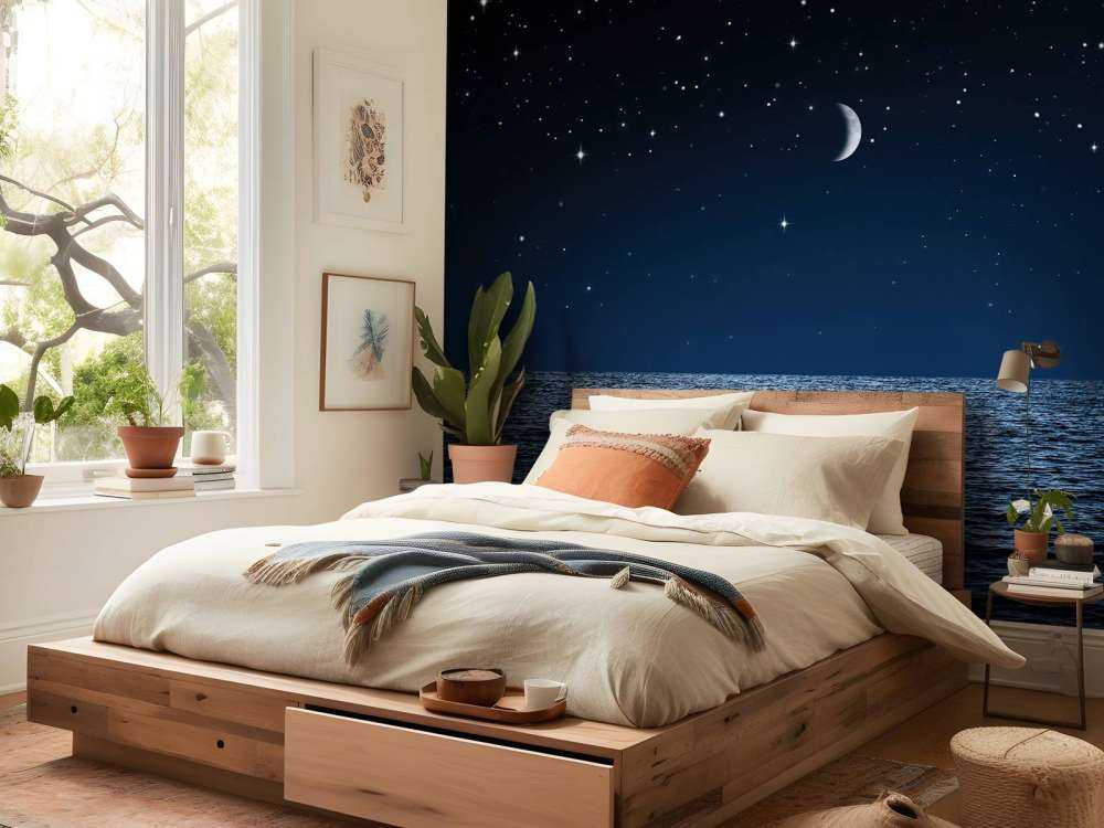 Sterrenhemel boven de zee