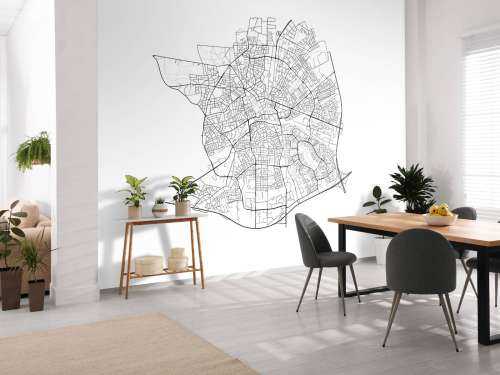 Plattegrond van Apeldoorn, wit